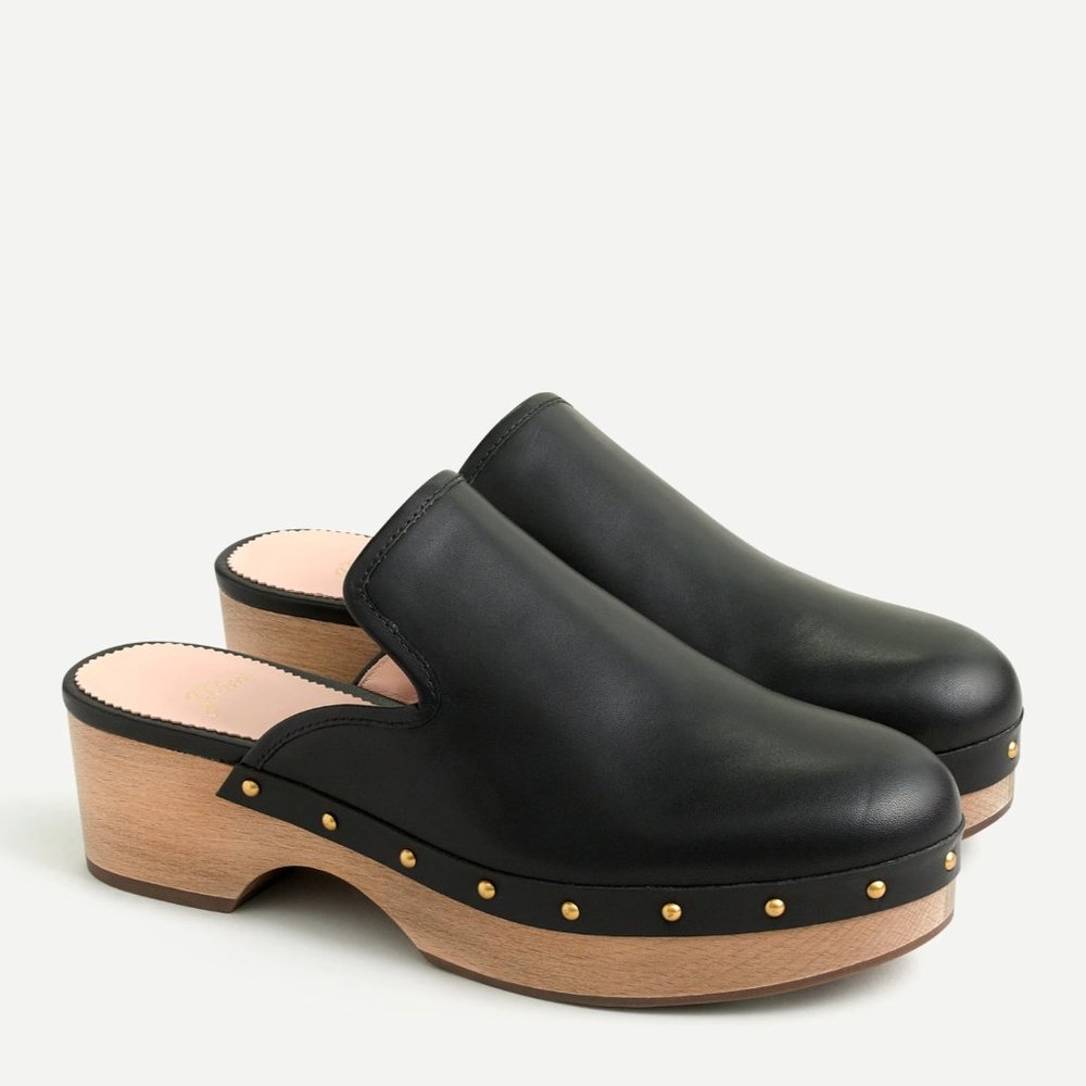 J. Crew Leather Clogs